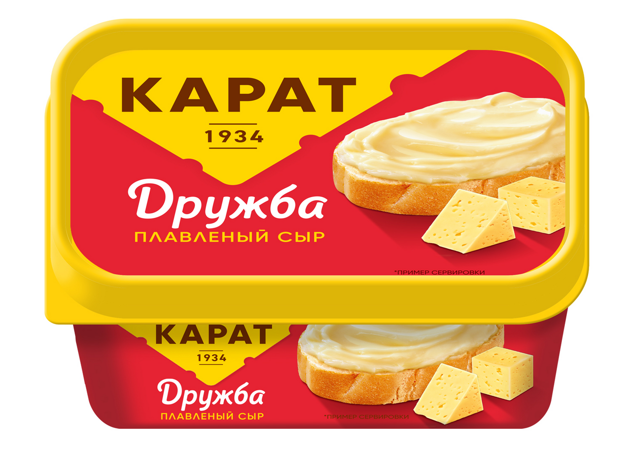 Сыр плавленый Дружба КАРАТ 55%, 400 г