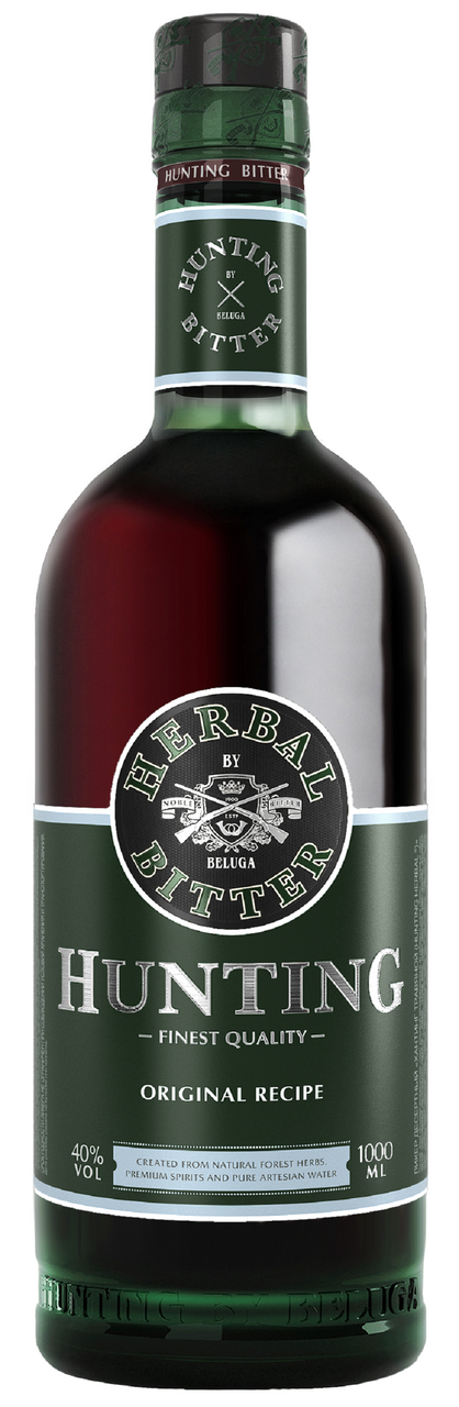 Изображение товара Ликер Beluga Hunting Herbal Bitter 1 л натуральный травяной с крепостью 40%