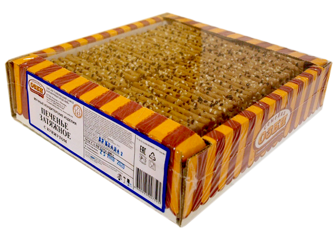 Печенье затяжное Семейка Озби с кунжутом, 600г