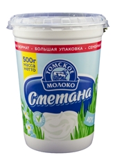 Сметана Томское молоко 10%, 500г