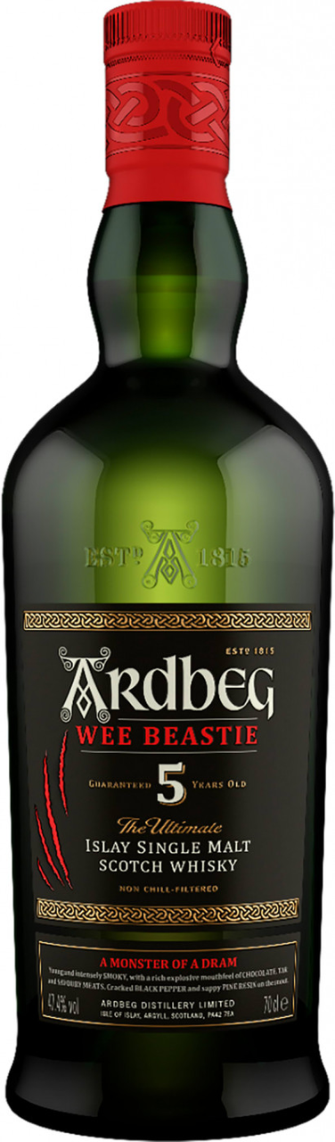 Виски шотландский Ardbeg Wee Beastie, 0.7л