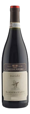 Изображение товара Красное сухое вино Cantine Povero Barbera d'Asti Marida 0.75л итальянское