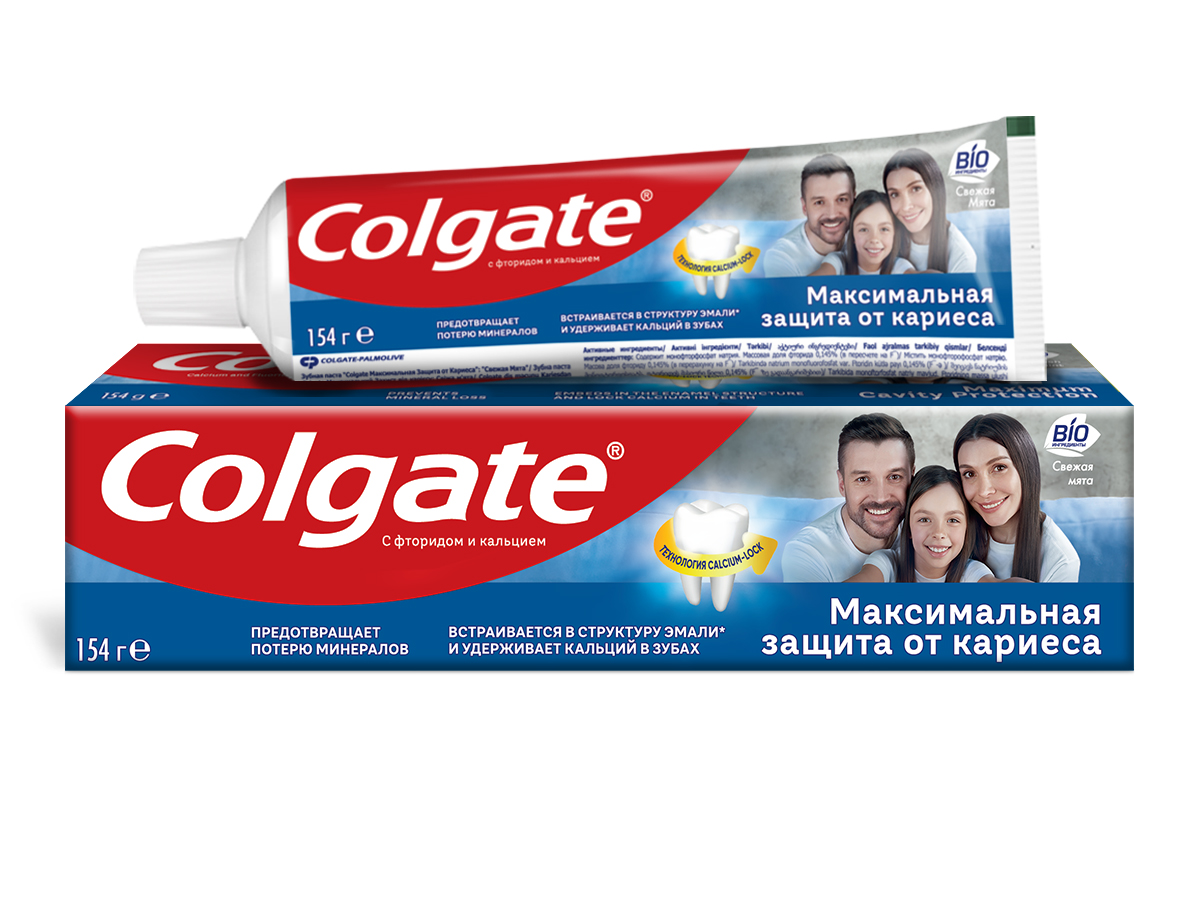 Зубная паста Colgate Максимальная защита от кариеса Свежая мята 100мл  купить с доставкой на дом, цены в интернет-магазине