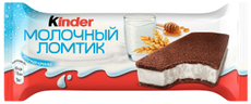 Пирожное бисквитное Kinder Молочный ломтик с молочной начинкой 27.9% 28г