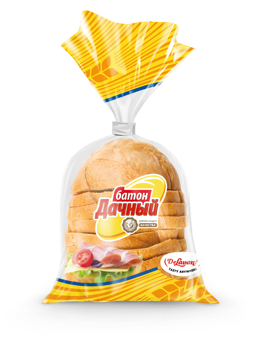 Батон Золотой колобок Дачный нарезка, 175г
