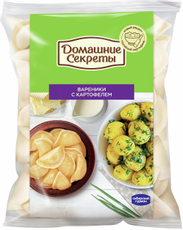 Вареники Домашние секреты с картофелем замороженные, 800г