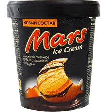 Мороженое Mars с карамелью и глазурью, 300г