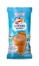 Мороженое Липецкий ХК Зимние узоры шоколадное, 70г