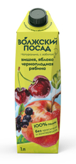 Нектар Волжский посад яблоко-вишня-черноплодная рябина, 1л