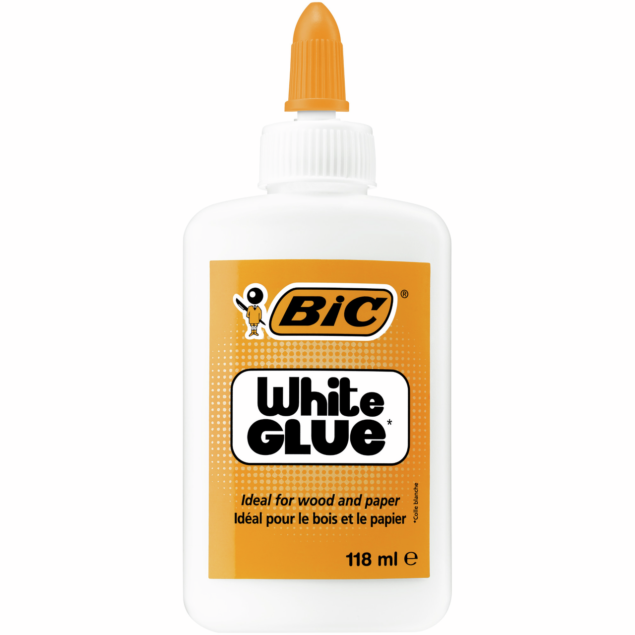 Клей BIC White Glue ПВА для бумаги и дерева, 118мл
