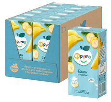 Нектар детский Фруто Банан с мякотью с 3 лет, 500мл х 12 шт