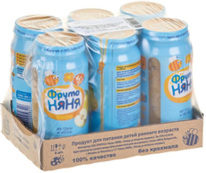 Пюре ФрутоНяня Из яблок и груш с 5 месяцев, 250г