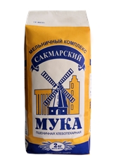 Мука Сакмарский МК пшеничная хлебопекарная высший сорт, 2кг