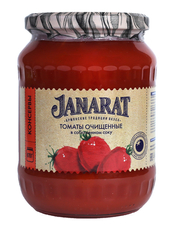 Томаты Janarat очищенные в собственном соку, 670г