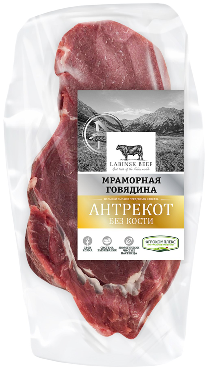 Антрекот Labinsk Beef из говядины без кости охлажденный купить с ...