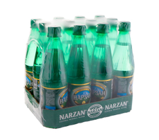 Вода Нарзан минеральная лечебно-столовая газированная, 500мл x 12 шт