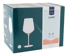METRO PROFESSIONAL Набор бокалов для красного вина Carree, 530мл х 6шт