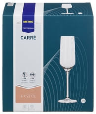 METRO PROFESSIONAL Набор бокалов для шампанского Carree, 220мл х 6шт