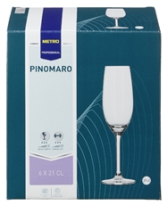 METRO PROFESSIONAL Набор бокалов для шампанского Pinomaro, 210мл х 6шт