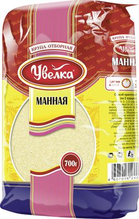 Крупа манная УВЕЛКА, 700г купить с доставкой на дом, цены в интернет ...
