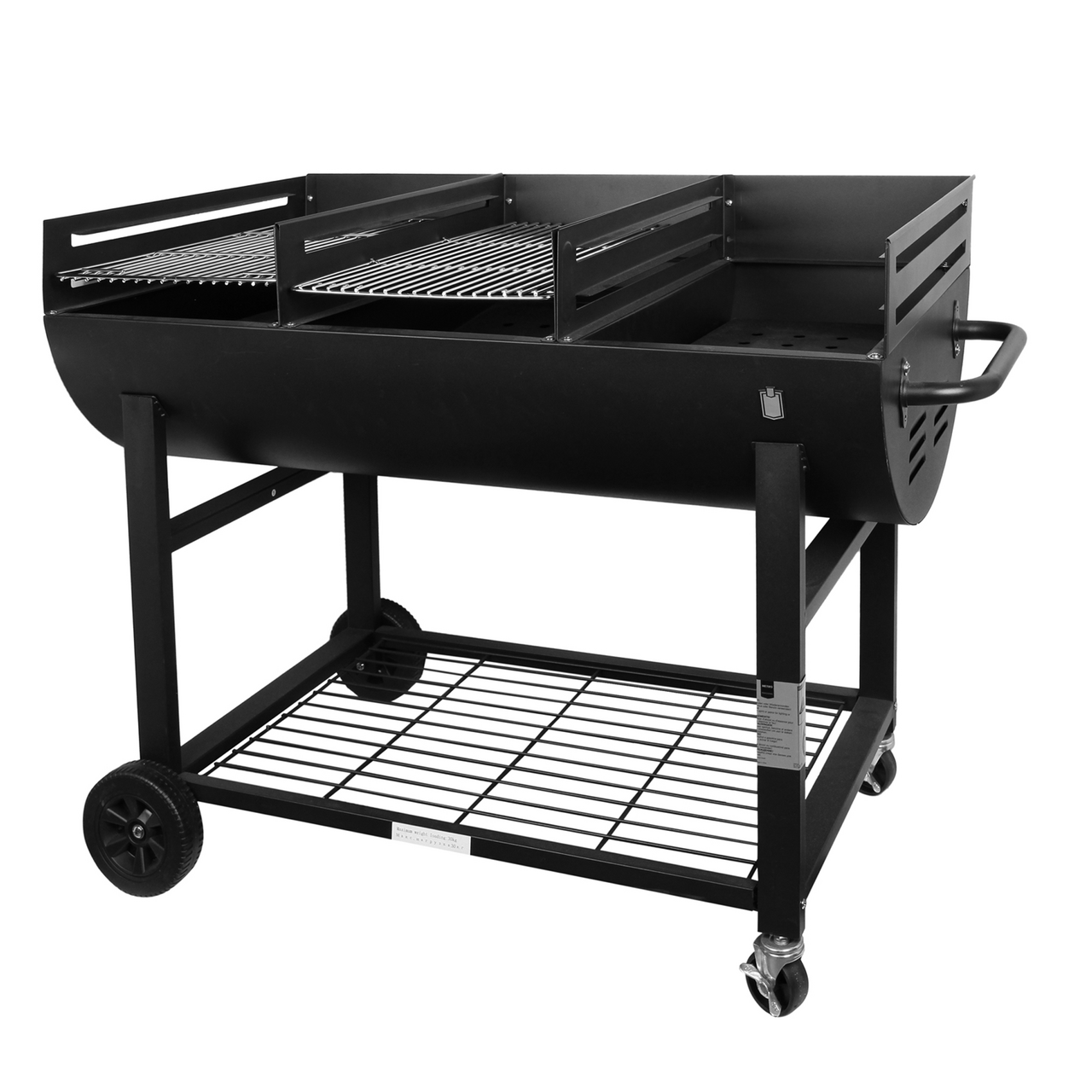 METRO PROFESSIONAL Гриль-тележка каркасный полукруглый стальной с жаростойким покрытием, 116.5 x 64.5 x 93см