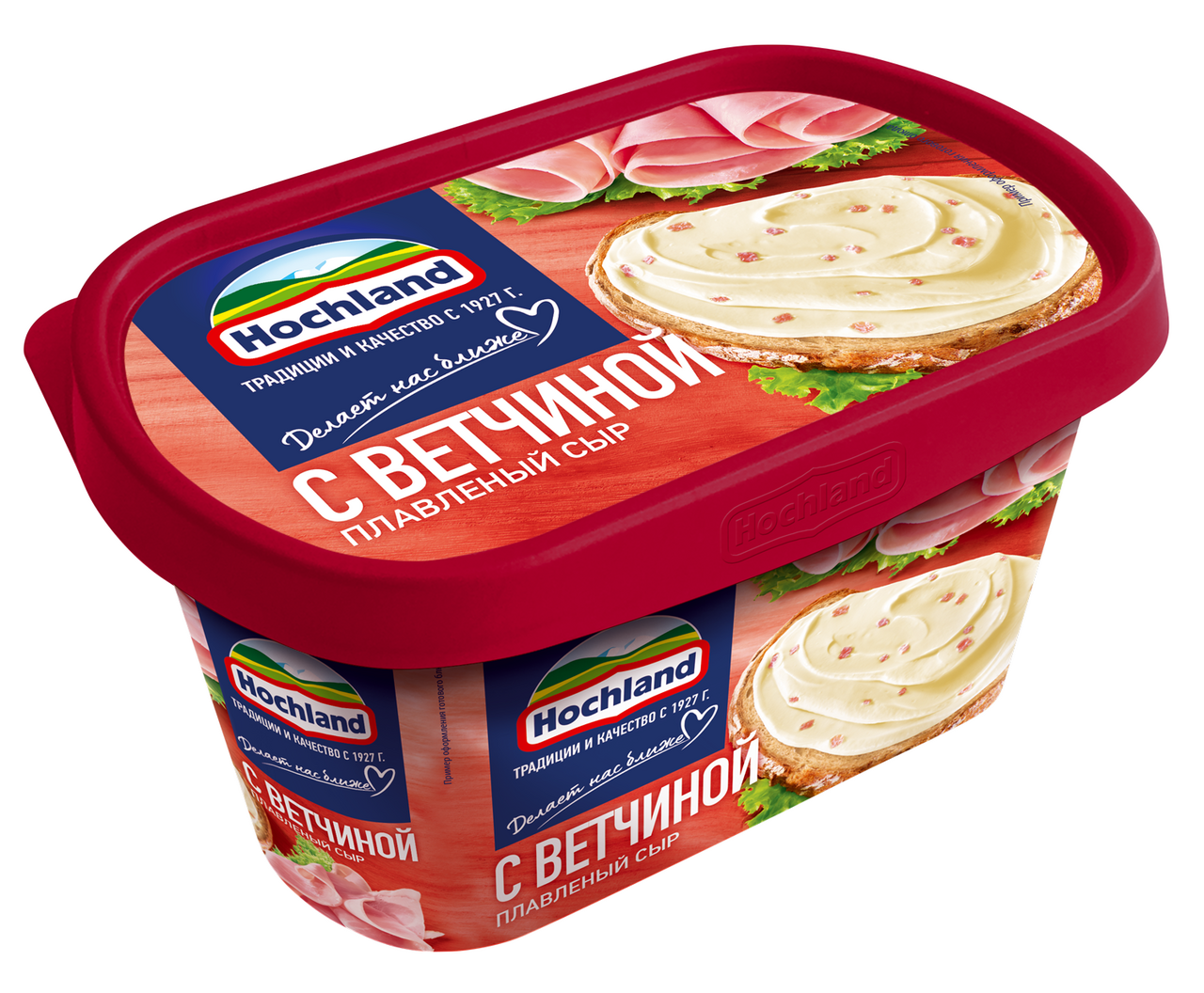 Сыр плавленый HOCHLAND с ветчиной, 400 г
