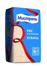 Рис Мистраль Кубань круглозерный белый, 900г x 2 шт