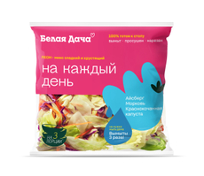 Салатная смесь Белая Дача Леон айсберг морковь красная капуста, 180г