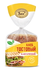 Хлеб Булочно-кондитерский комбинат тостовый классический нарезка, 250г