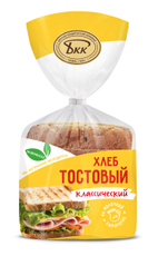Хлеб Булочно-кондитерский комбинат тостовый классический нарезка, 250г