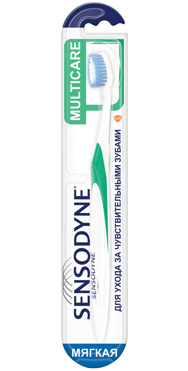 Изображение товара Зубная щетка Sensodyne Комплексная защита для чувствительных зубов для деликатной чистки мягкая бирюзовая