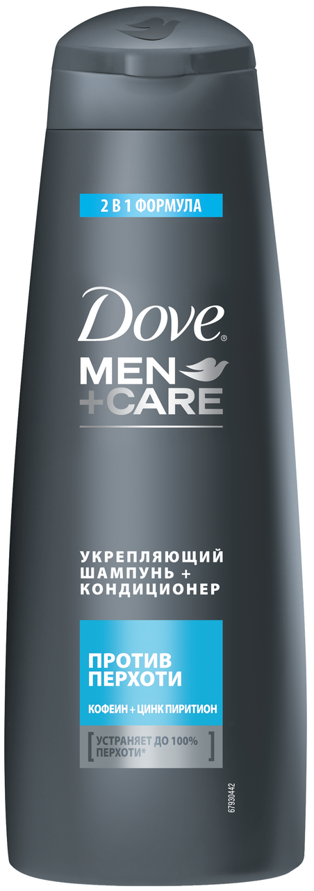 Изображение товара Шампунь-кондиционер Дав Men+Care 2в1 против перхоти, 380мл