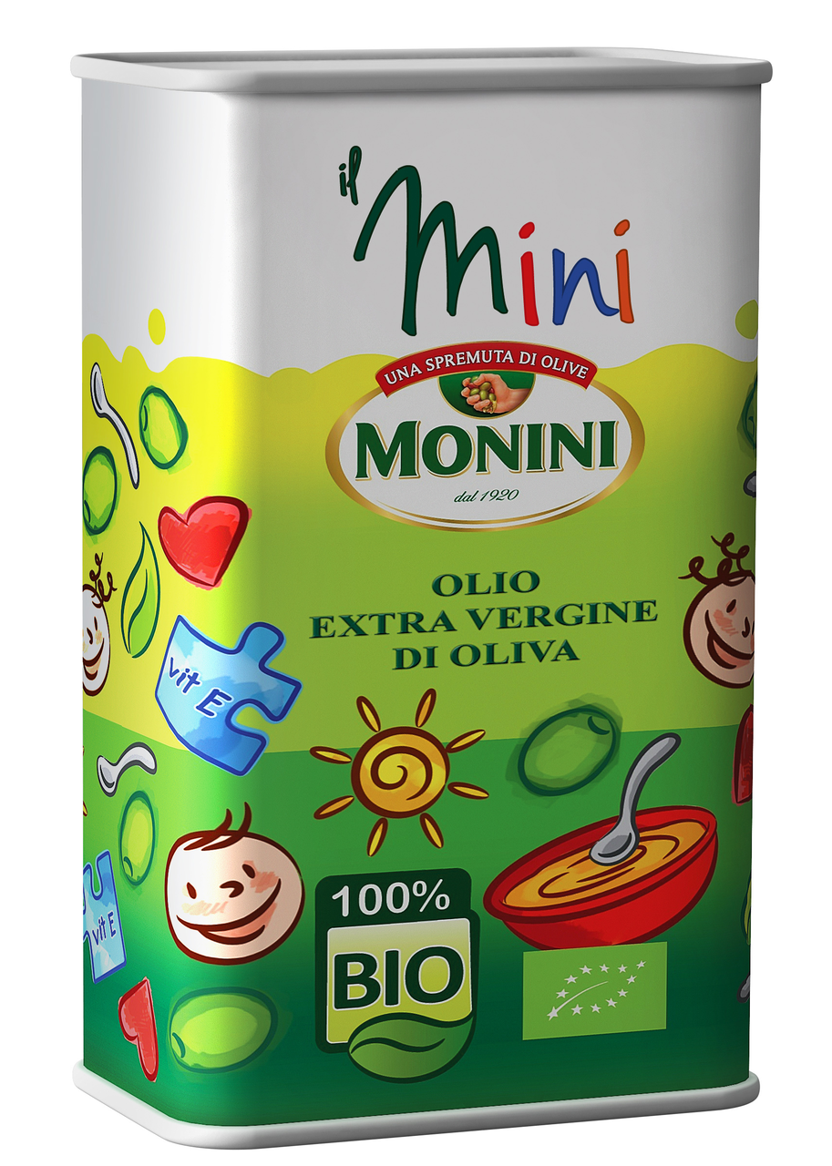 Изображение товара Масло оливковое Monini Il Mini Bio Extra Virgin нерафинированное, 500мл