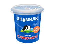 Сметана Экомилк 20%, 315г
