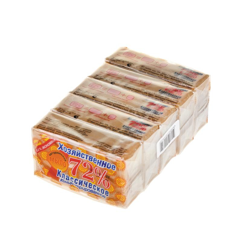 Мыло хозяйственное Аист 72%, 150г x 5 шт