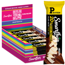Батончик протеиновый Smartbar Protein банан в темной глазури, 40г x 25 шт