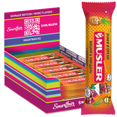 Батончик-мюсли Musler Вишня и миндаль с шоколадом, 30г x 25 шт