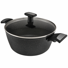 Кастрюля с крышкой Polaris Monolit 20C кованый алюминий 2.3л, 20см