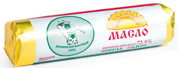 Масло сливочное ДМЗ Крестьянское 72.5%, 250г