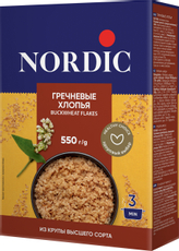 Хлопья Nordic гречневые, 550г