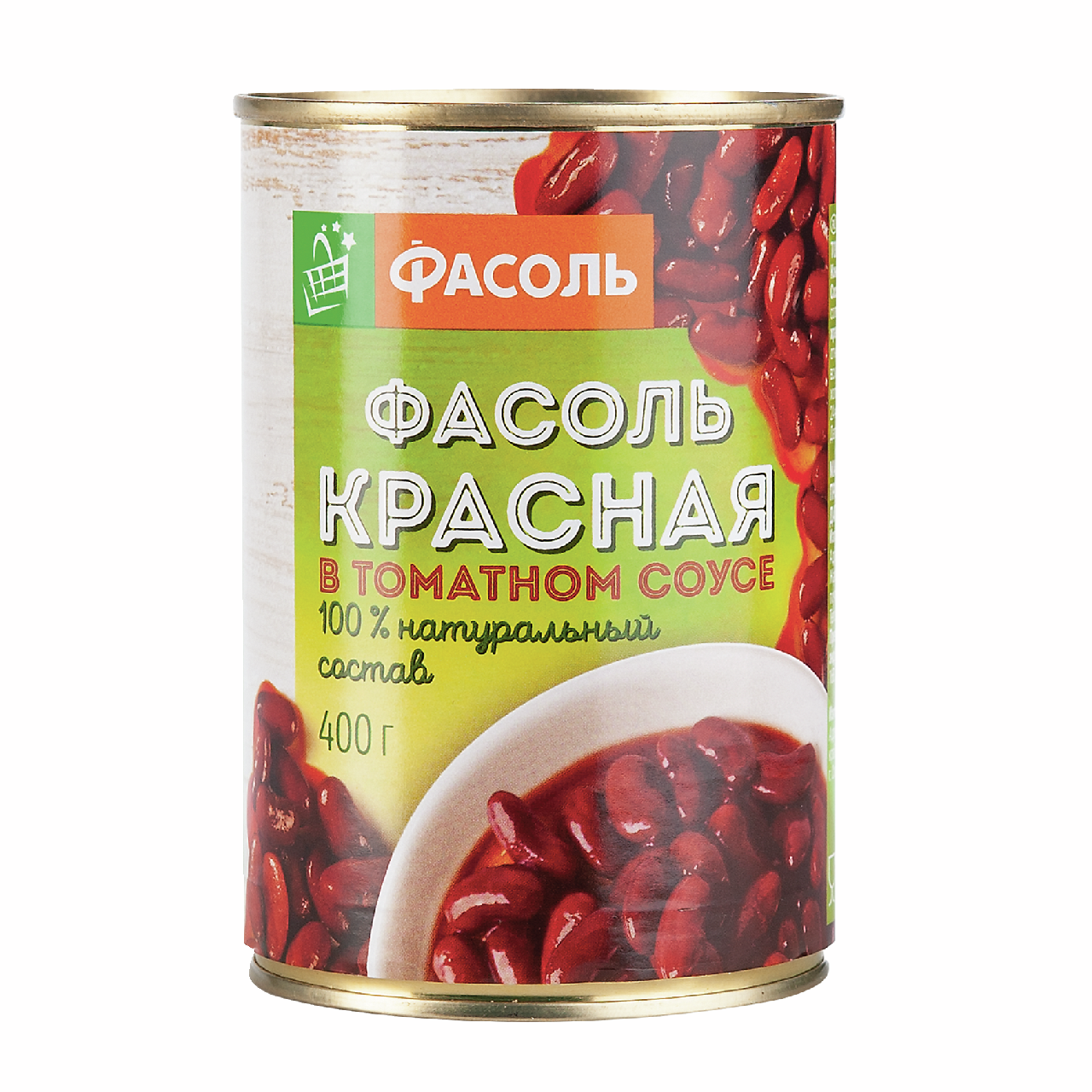 Фасоль тм Фасоль красная в томатном соке, 400г купить с доставкой на ...