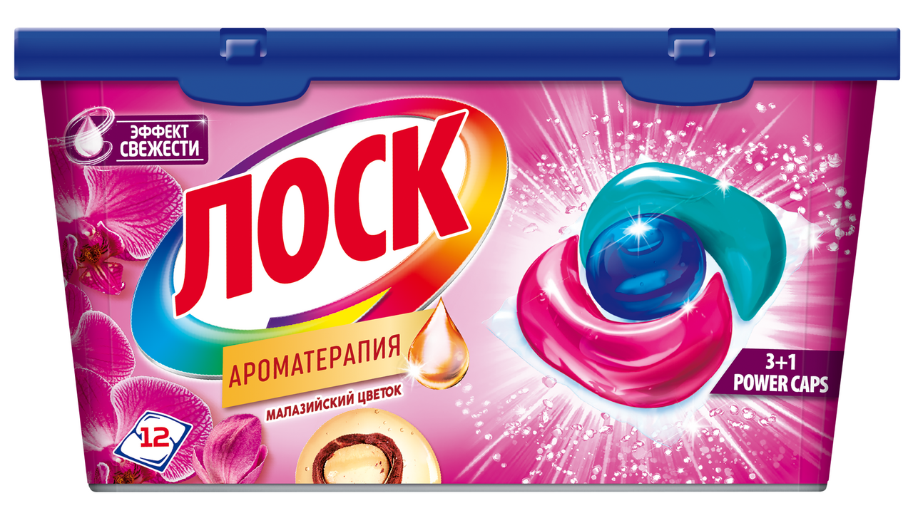 Изображение товара Капсулы для стирки Лоск Трио Арома, 12шт