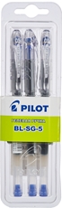Ручка Pilot BL-SG5 гелевая неавтоматическая синяя, 3 шт