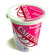 Сметана Княгинино 20%, 350г