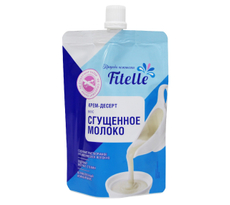 Крем-десерт Fitelle Сгущенное молоко без сахара, 100г