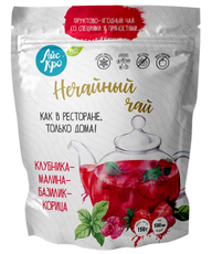 Чай замороженный Айскро Клубника, малина, базилик и корица без сахара, 150г