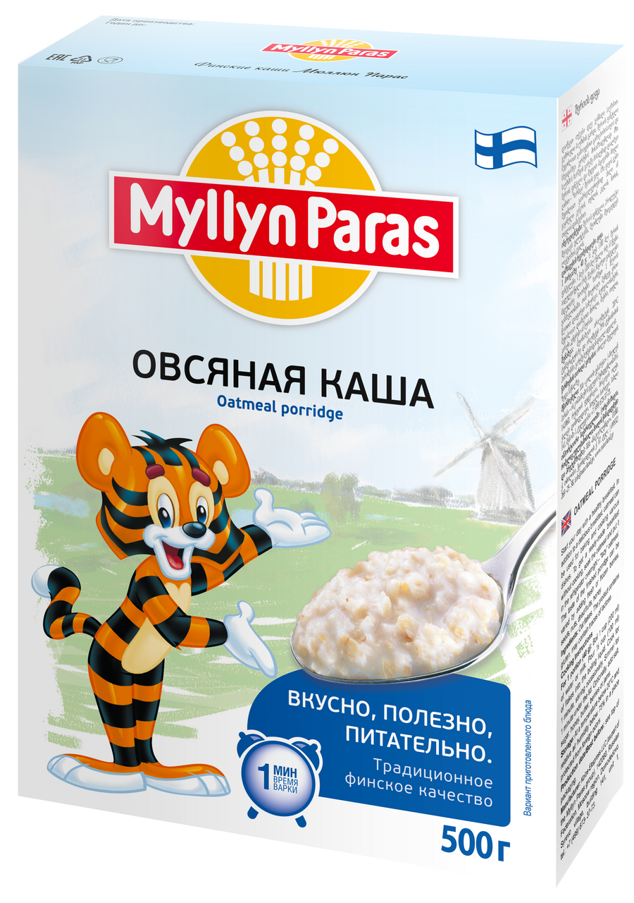 Каша Myllyn Paras Тигренок овсяная, 500г