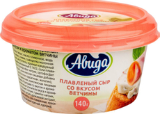 Сыр плавленый Авида со вкусом ветчины 57%, 140г