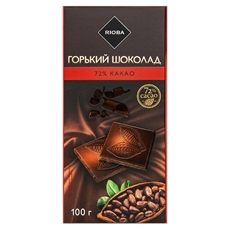 RIOBA Шоколад горький 72% какао, 100г