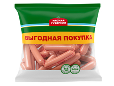 Сосиски Мясная губерния Докторские вареные, ~1.5кг